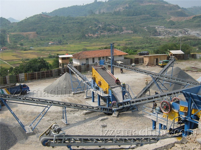 sand gravel plant