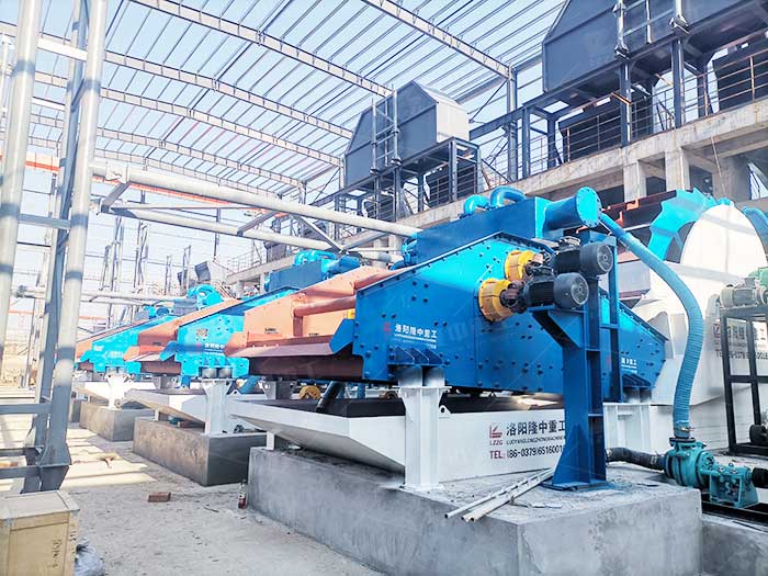 Sand washing plant configuration
